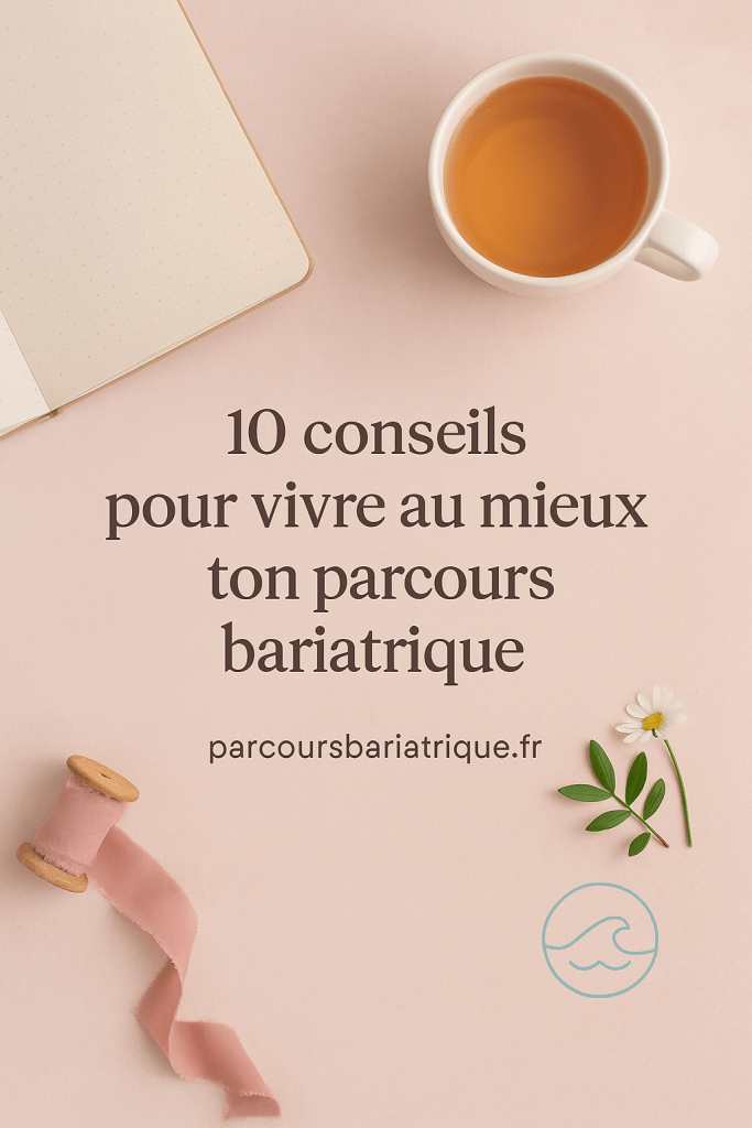 Des conseils pratiques et bienveillants pour vivre sereinement sa chirurgie bariatrique : alimentation, mental, image de soi, soutien et routines au quotidien.